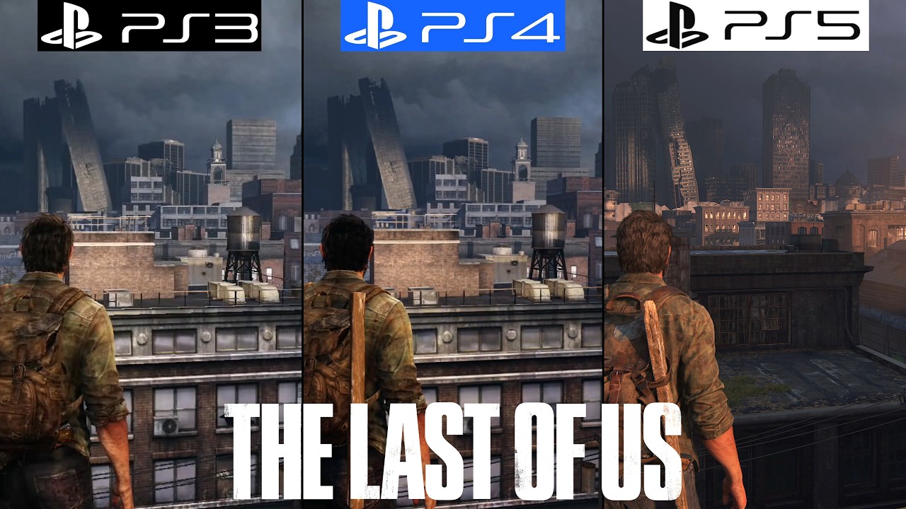 The Last of Us Part I PS3 vs PS4 vs PS5 Remake - Graphics Comparison - Framerate - 4K  Loading Times