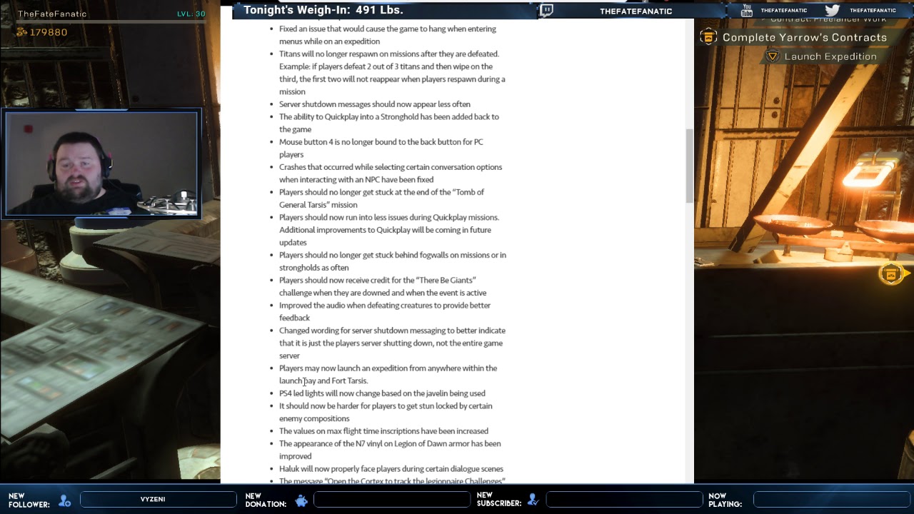 Anthem patch 1.0.3 notes reading! What did they change?