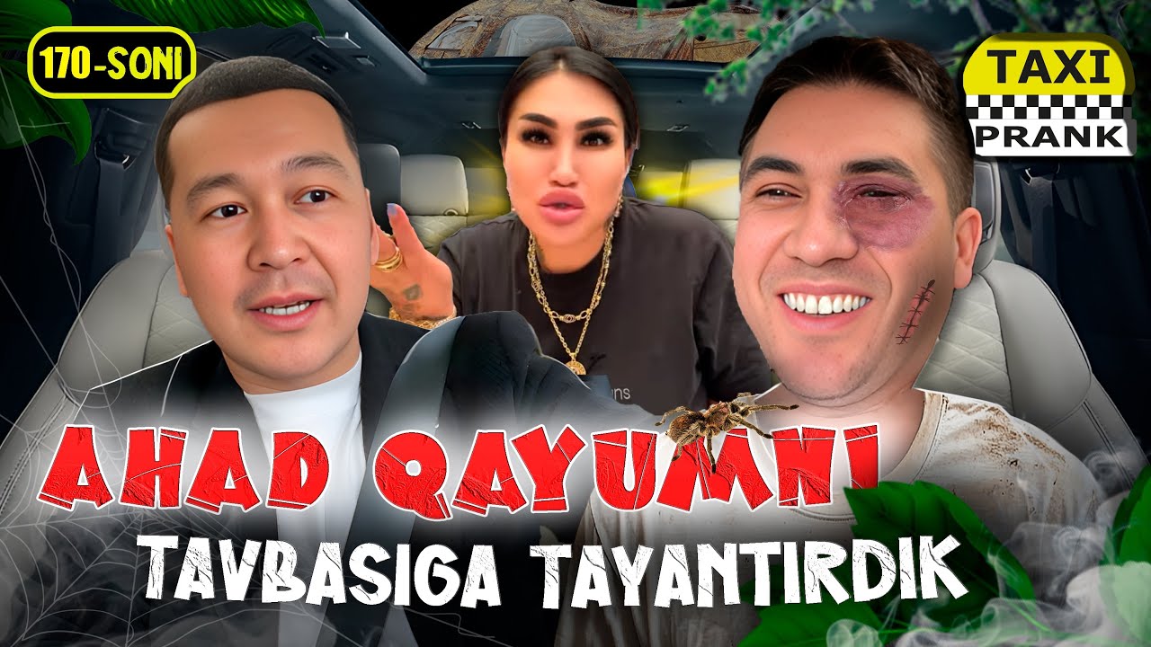 Taksida prank 170-soni😆 Shoumen,Piarist,Shoir,Ahad qayum bilan bo'ldi