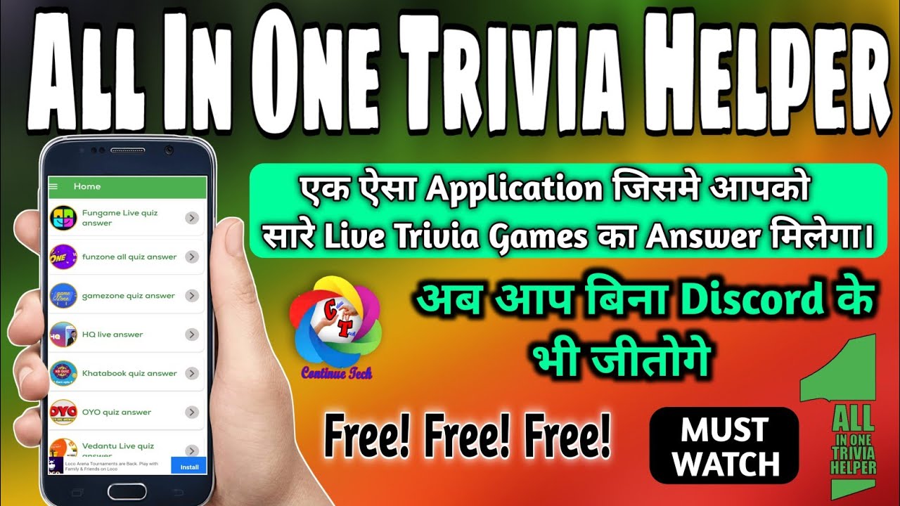 All in one Trivia Helper-- Live quiz Helper A New Application