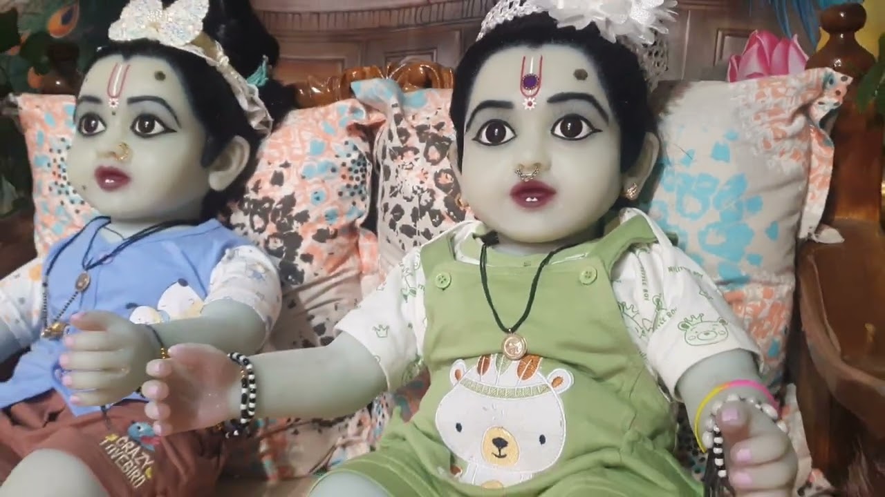  गर्मियों में कैसे तैयार करती हूं अपने कान्हा जी को #Radha# #Krishna# Laddu #Gopal##@