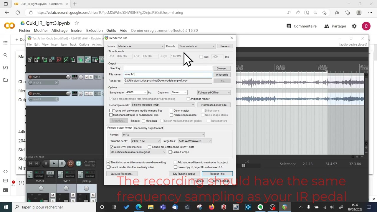How to make an acoustic IR wav file of guitar ONLINE