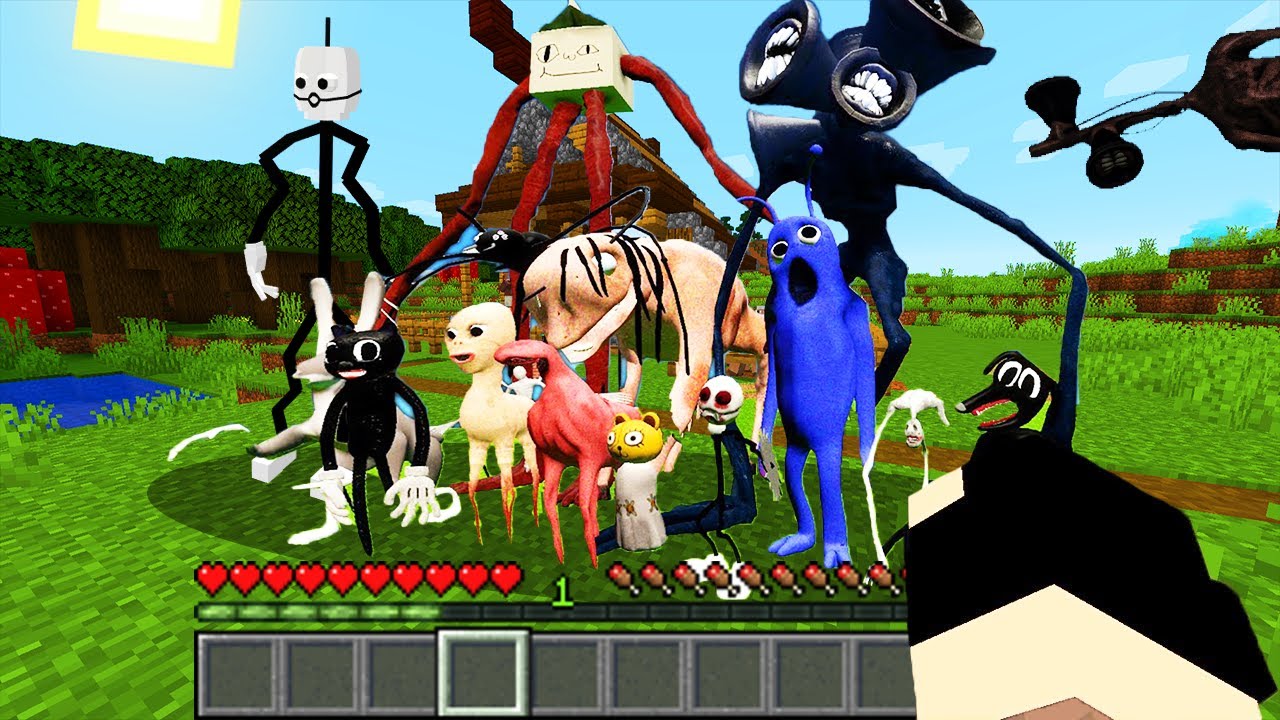 NOOB NAŠEL VŠECHNA MONSTRA A SCP V MINECRAFTU!