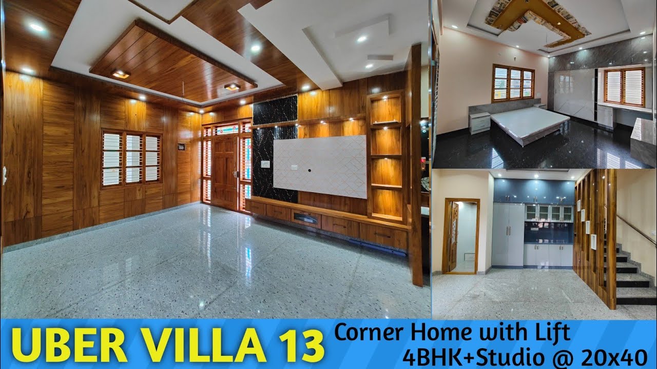 Uber Villa 13 | New Corner 4BHK+Studio with Lift For Sale in Nagarabhavi BDA Ext