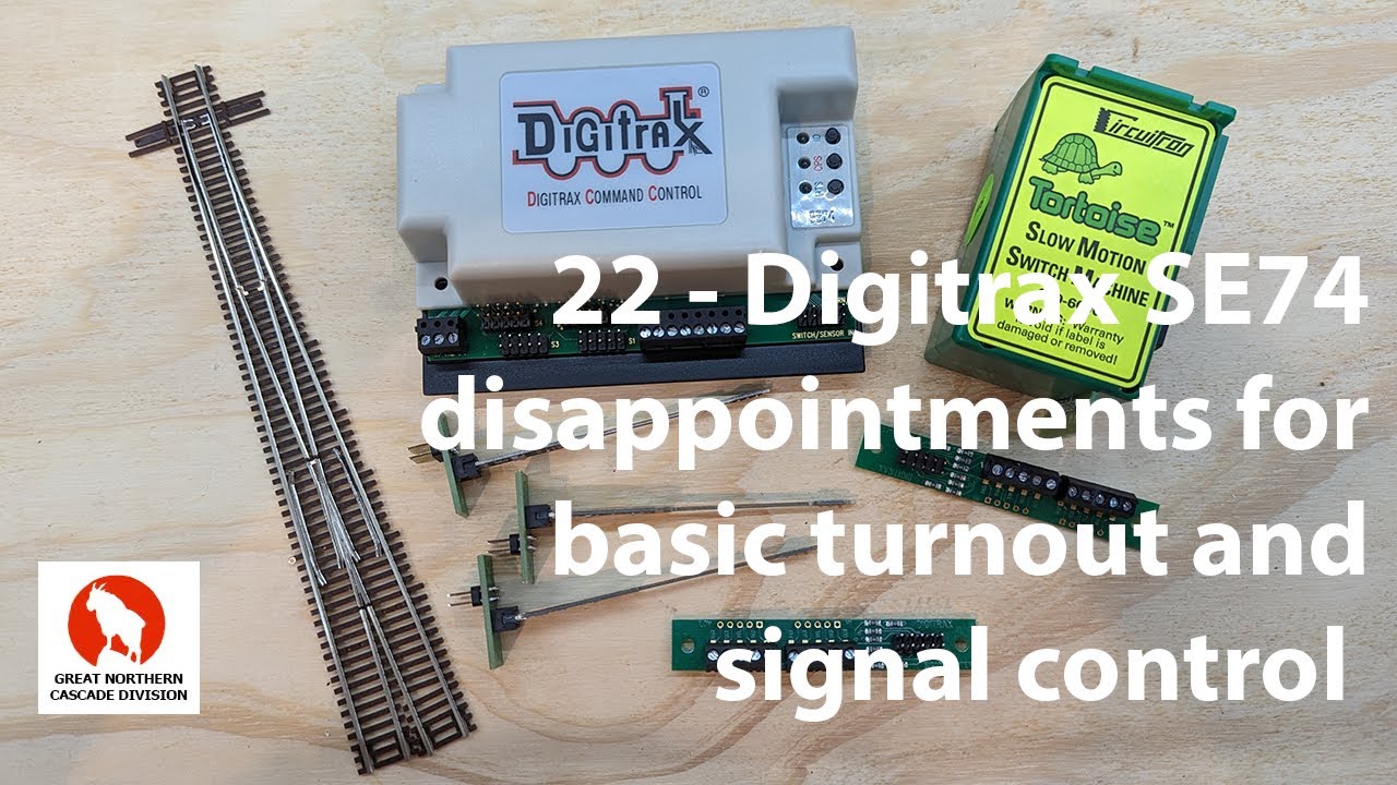 22 - Digitrax SE74 - Разочарования в базовом управлении стрелочными переводами и сигналами