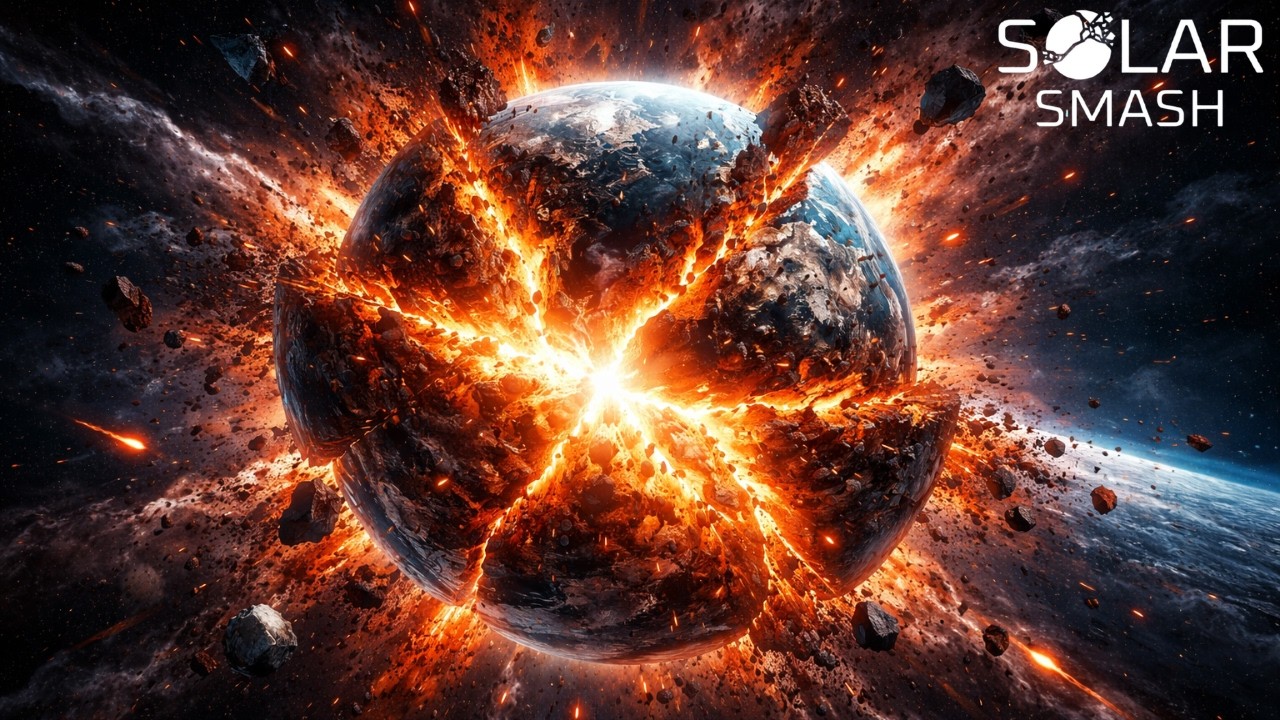 Exploding Earth with Missile and Monsters Stuff | Solar Smash | Ashrex Plays