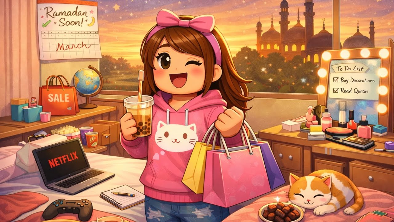 يومياتي  قبل رمضان ✨️🎀 [ في وحده فقيره عطيتها فلوس 🤑] ضحك 🤣