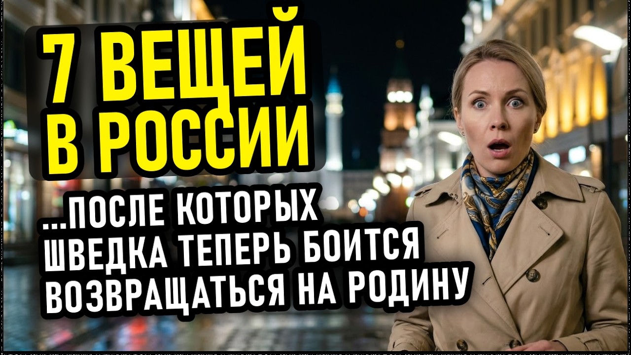 Шведка РАЗОРВАЛА билет, увидев это в России в 11 вечера...