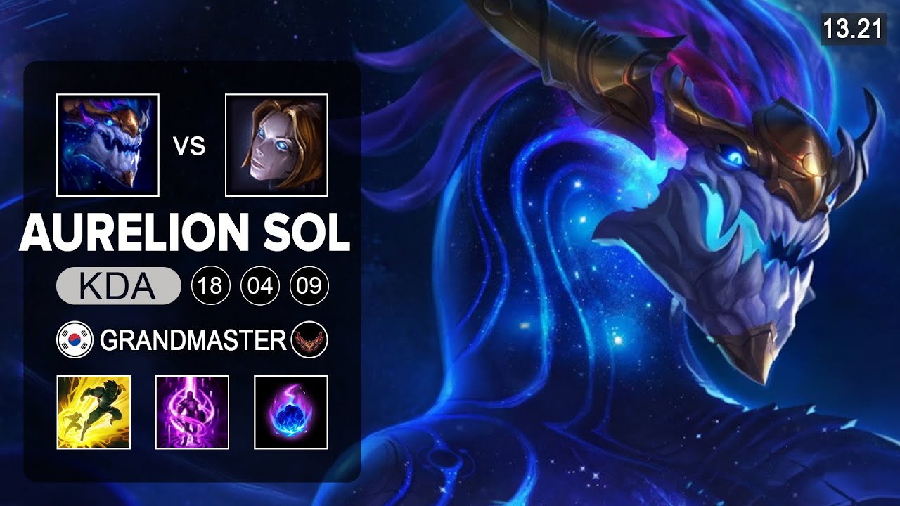 Aurelion Sol vs Orianna Mid - KR Grandmaster - Patch 13.21 Season 13