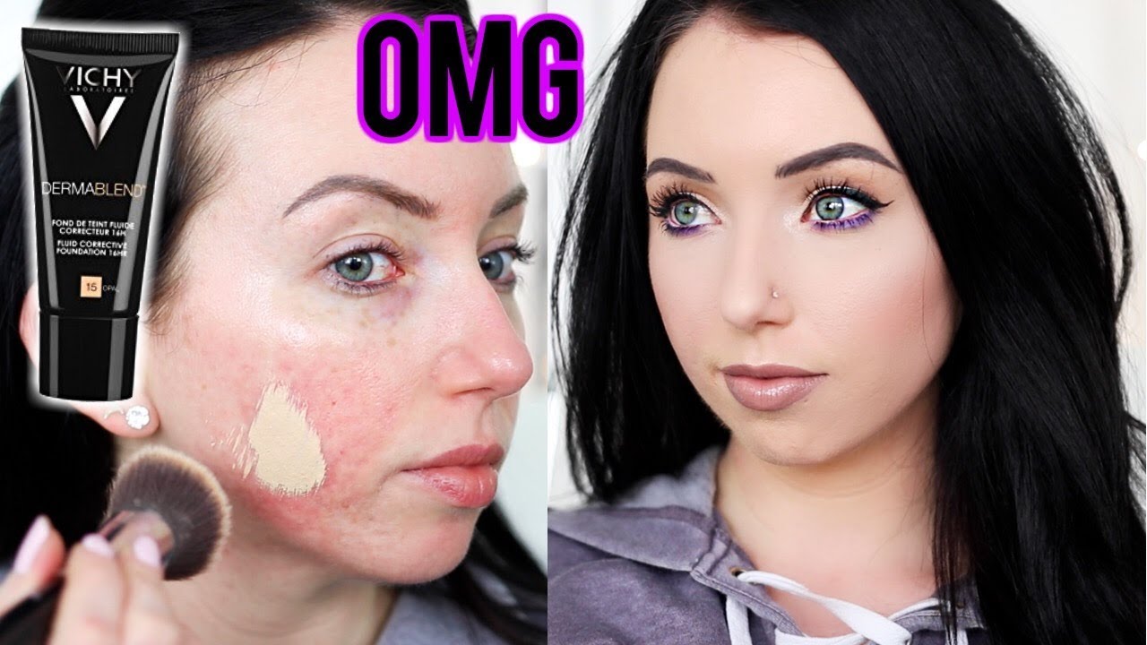 FULL COVERAGE?! Vichy Dermablend 16HR Foundation {First Impression Review & Demo!} Fair Skin