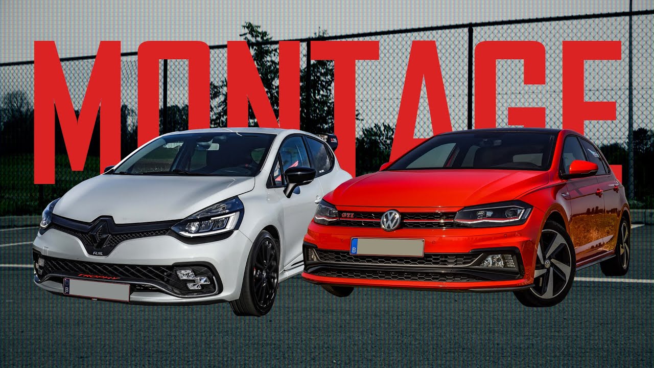 Renault Clio RS Trophy vs. Volkswagen Polo GTI - Montage + Soundtest