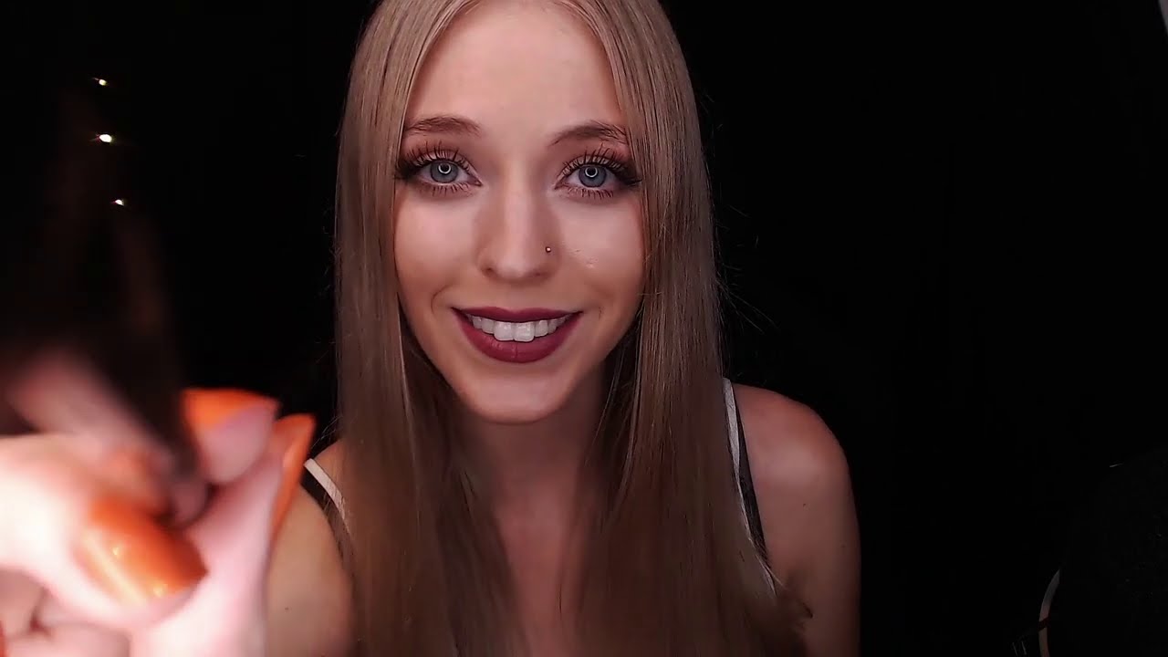 ASMR | Sleep and tingle inducing visual ASMR with breathing sounds and white noise | Rode mics
