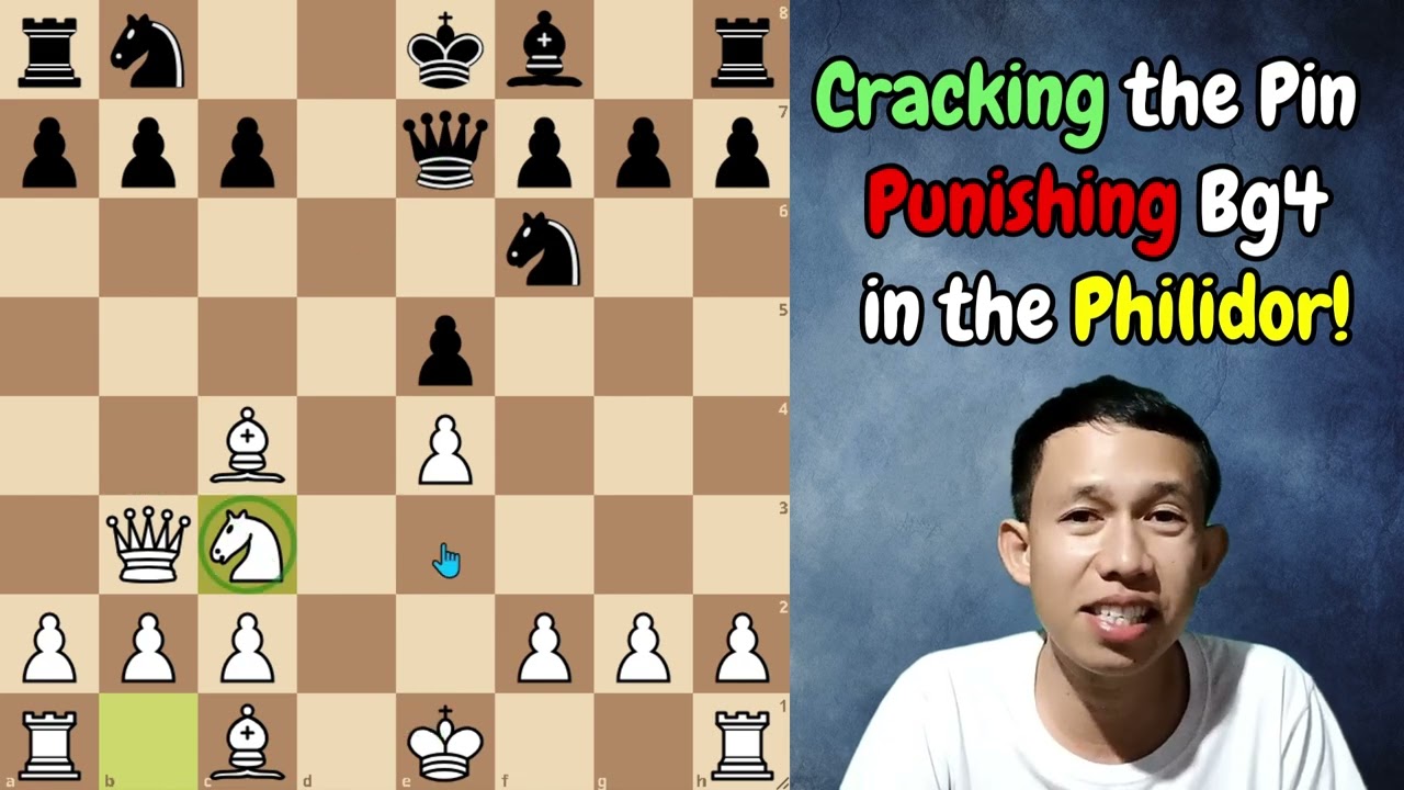 Cracking the Pin | Punishing Bg4 in the Philidor #chess