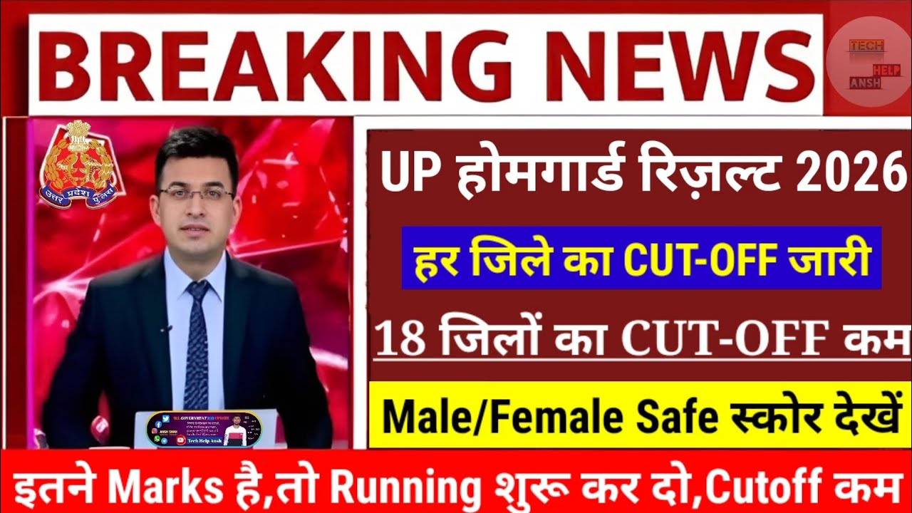 UP Homeguard Result Date🥺UP Homeguard Cutoff😱UP होमगार्ड District wise Cutoff😭Homeguard Result😳UP HG