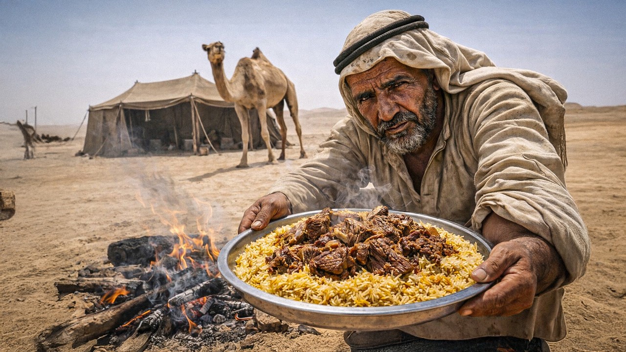 Surviving 50°C Desert Heat in the Saudi Desert | Cooking Food Under the Sand