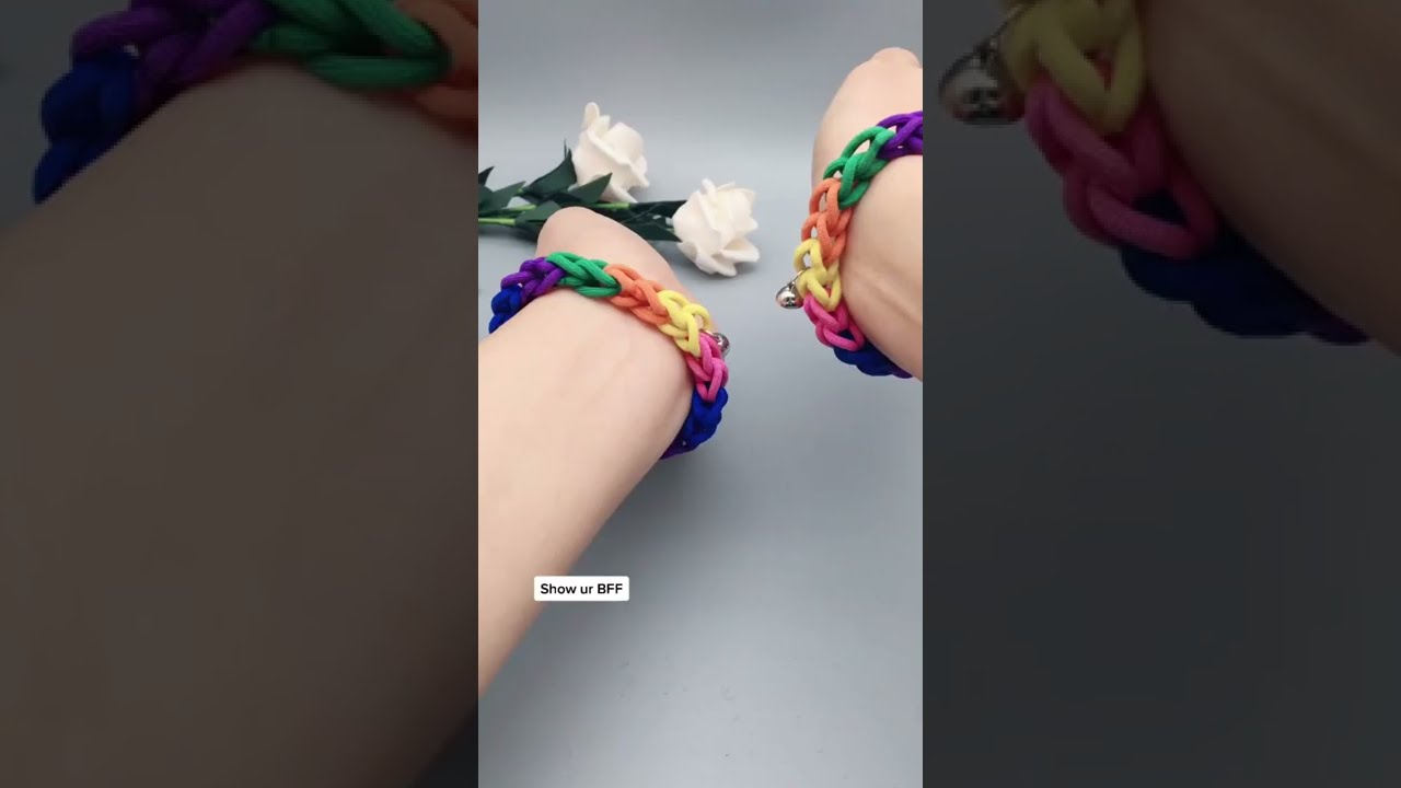 Magnetic best friend bracelet and necklaces. Link in description.