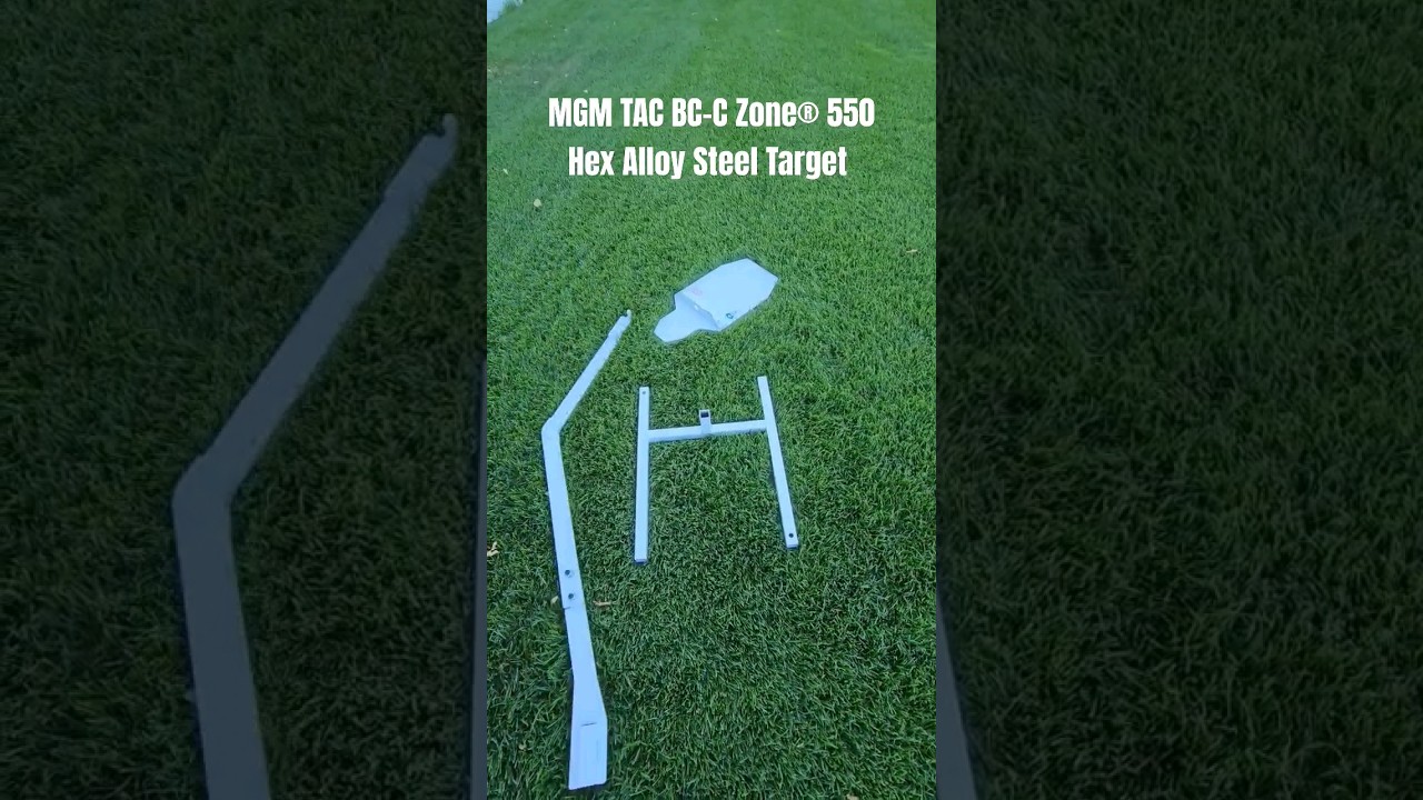 MGM TAC BC-C Zone&reg; 550 Hex Alloy Steel Target #gun #shooting #slowmotion #ak47 #target #firearms