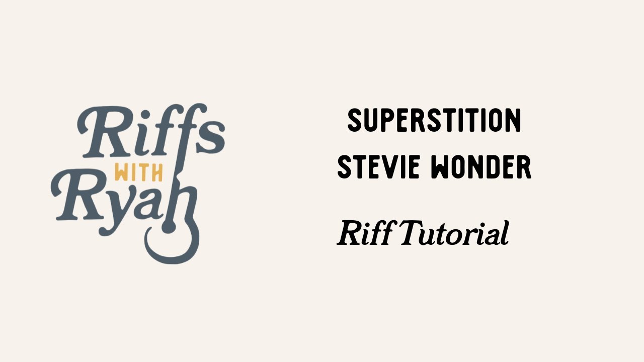 Superstition Riff Tutorial