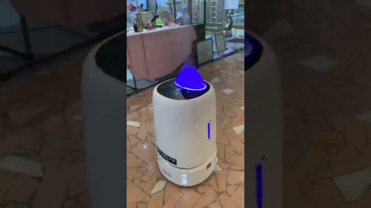 Cleaning robot at shopping mall?!?!?!