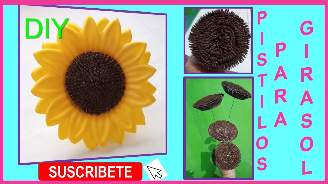 Como hacer Pistilos para Girasol