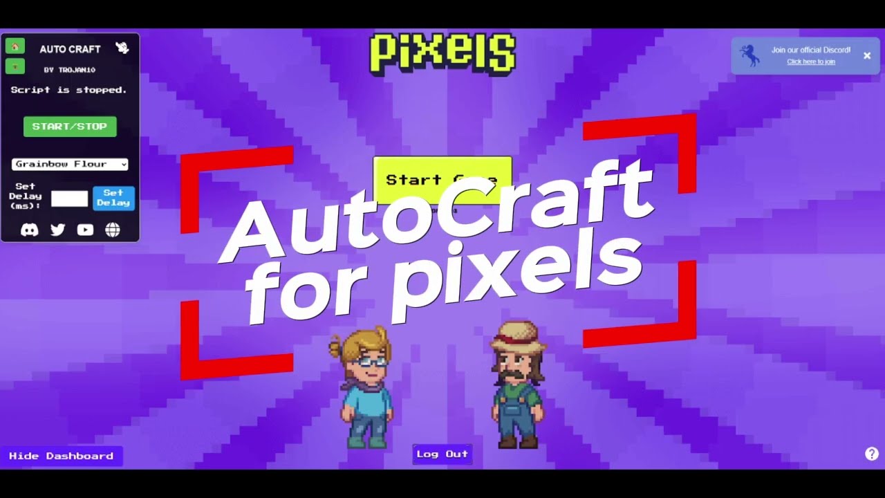 Introducing - AutoCraft. A free pixels.xyz extension.