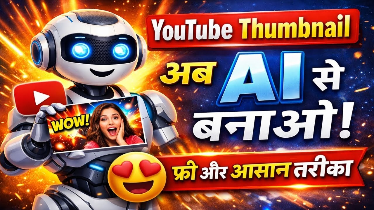 अब AI से अपना YouTube Thumbnail आसानी से बनाओ!Thumbnail Banaye Aur Apne Videos Ko Viral Kare