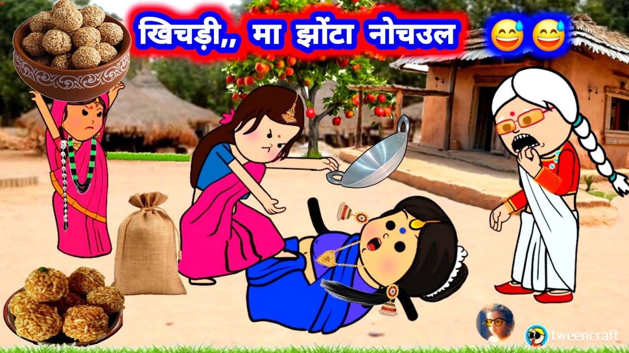 खिचड़ी मा त्यौहारी मा झोंटा नोचऊवल,,😲😅#खिचड़ी @Divyarbl