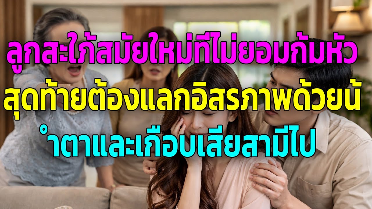 ลูกสะใภ้สมัยใหม่ที่ไม่ยอมก้มหัว สุดท้ายต้องแลกอิสรภาพด้วยน้ำตาและเกือบเสียสามีไป