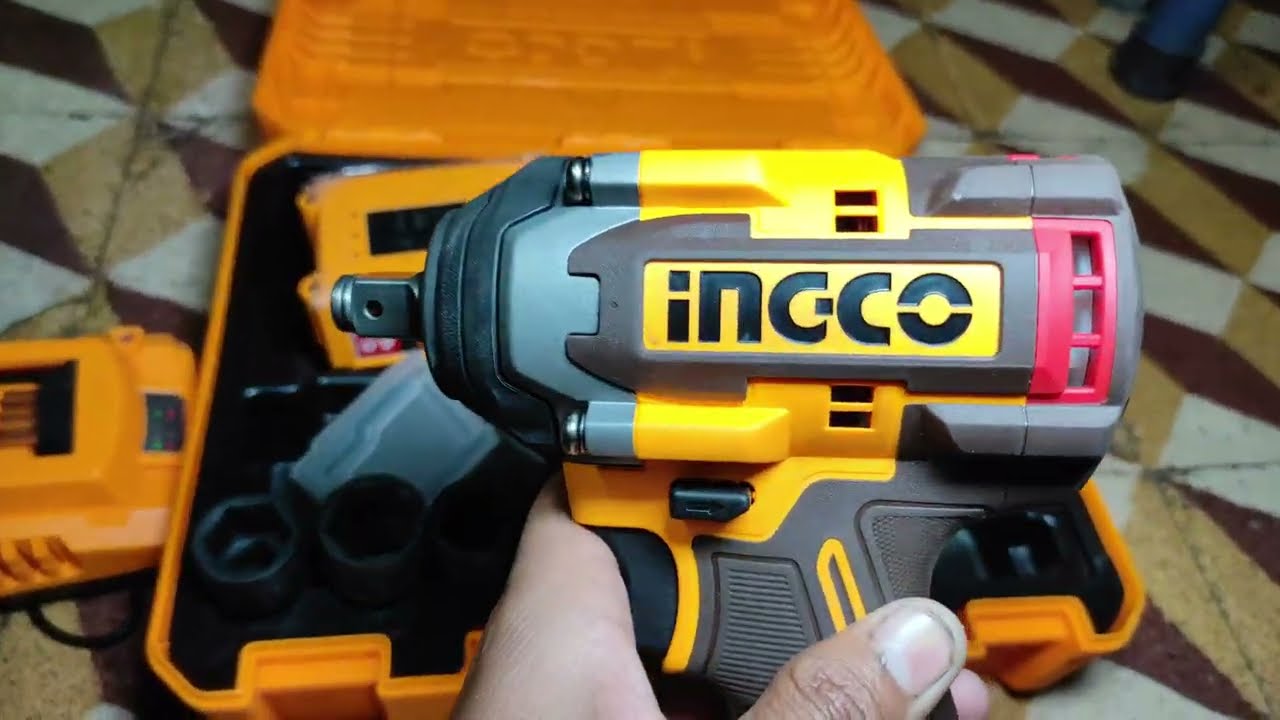Ingco 500nm Cordless Impact Wrench (CIWL12050) For  Cars & Bikes Service 
