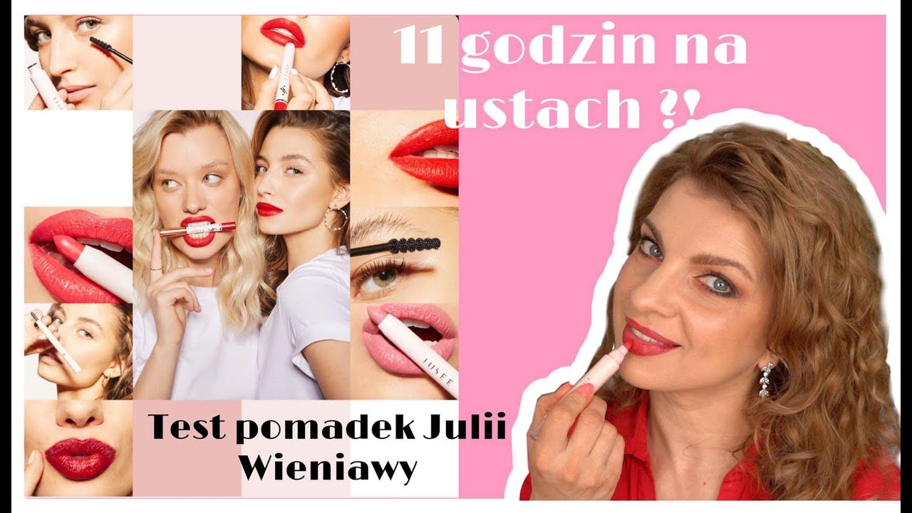 JUSEE & JULIA WIENIAWA MARKERY DO UST 💋 PODKŁAD NAWILZAJĄCY Z PIELĘGNACJĄ 💋 TESTUJĘ WSZYSTKO 11H  😱