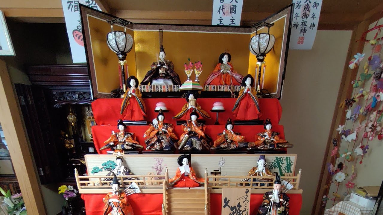 雛人形7段飾ってみたI tried to decorate the 7-tiered Hina dolls#雛人形#ひな祭り