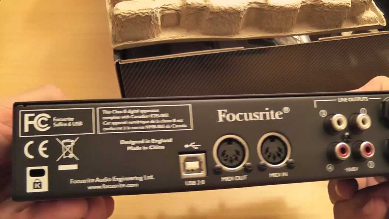 Focusrite Saffire 6 USB Audio Interface - unboxing