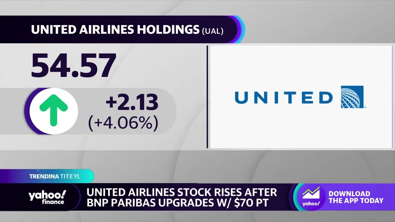 United Airlines stock rises on BNP Paribas upgrade
