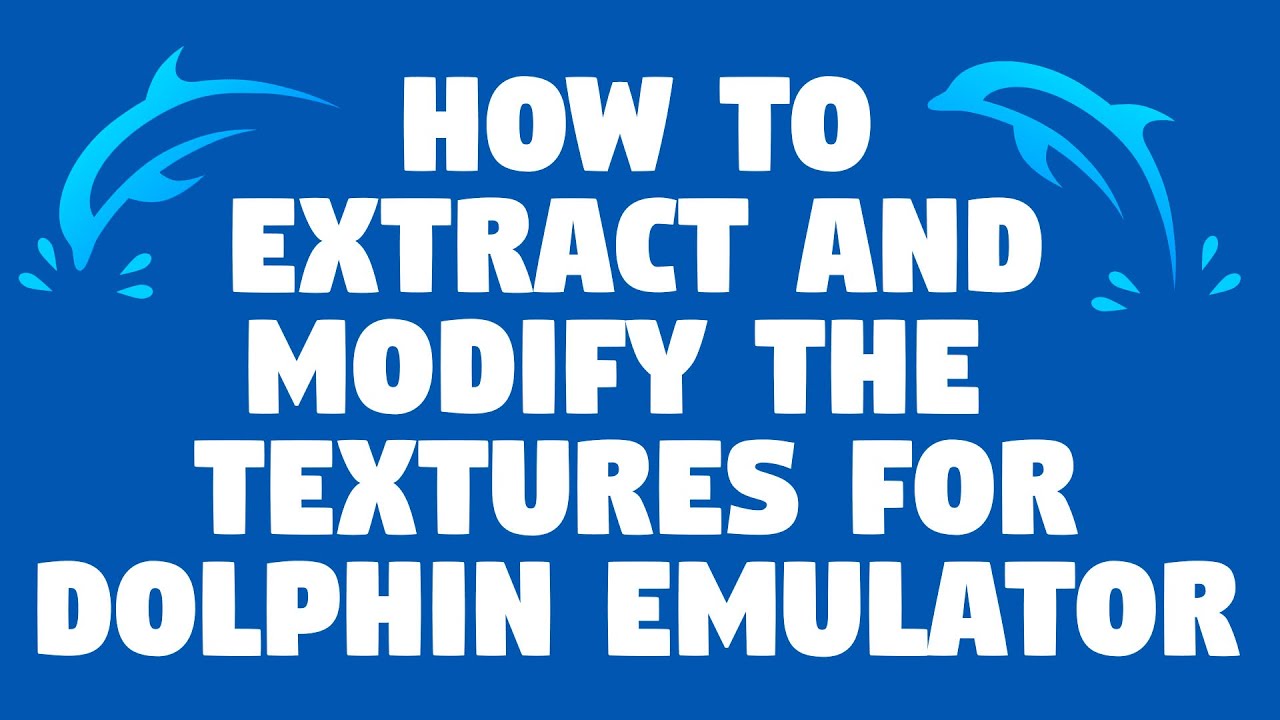 How to extract and import textures from and for Dolphin