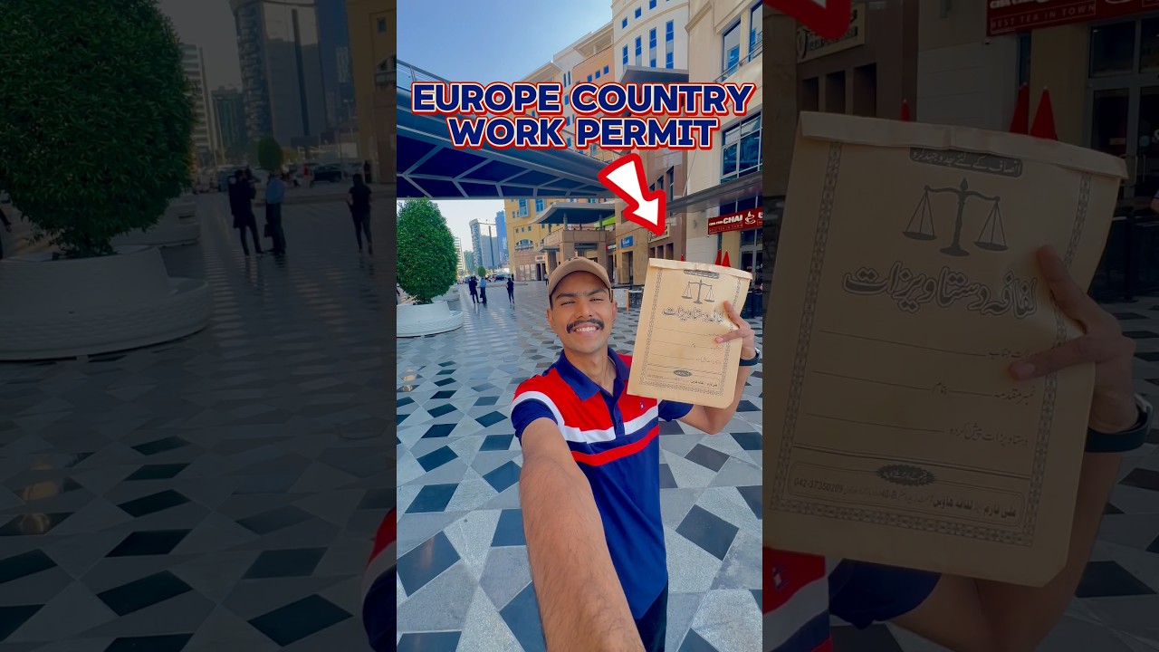 Europe Work Permit Received 🇦🇪🇪🇺❤️ #europe #minivlog #shorts #fyp #reels #poland #dubaivlog