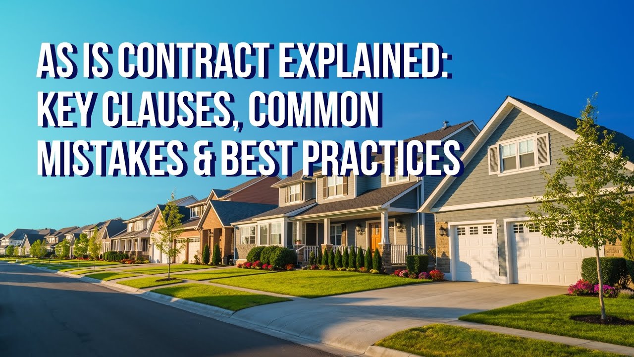AS IS Contract Explained: Key Clauses, Common Mistakes & Best Practices
