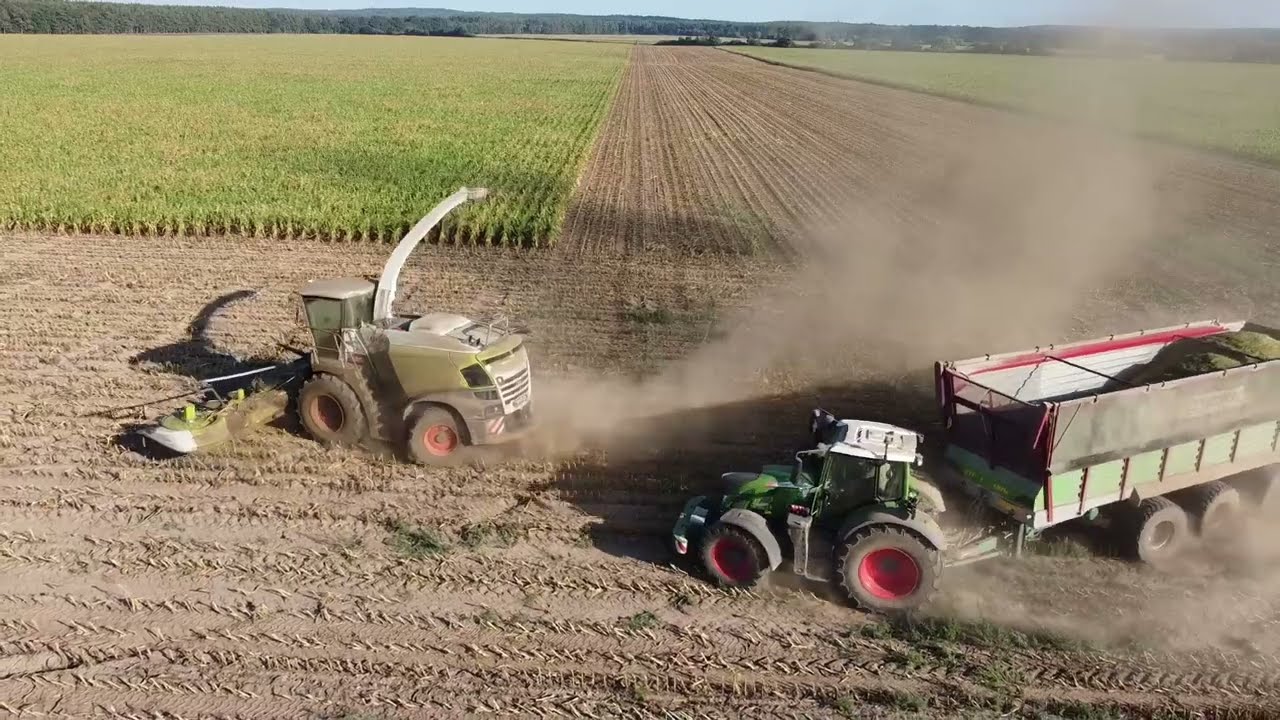 Maisernte 2022 - Mais Häckseln für Biogasanlage