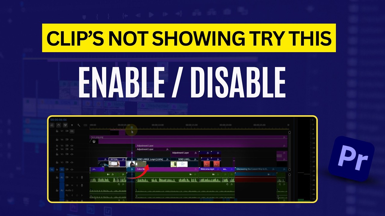 How to Enable or Disable a Clip in Premiere Pro 2026