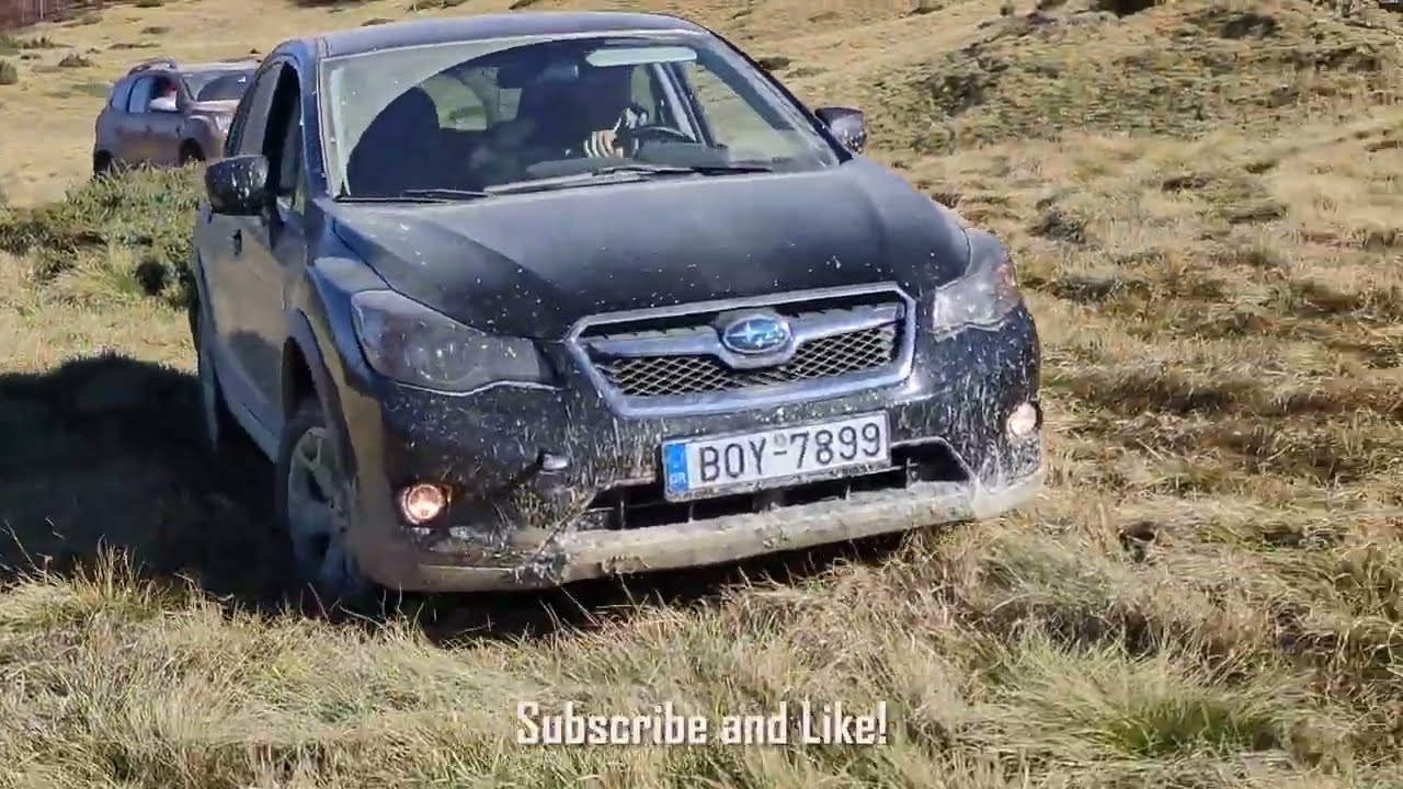 Subaru XV #Crosstrek & Dacia Duster recovery from hill climb! #offroad #offroading #4x4 #vs#climbing