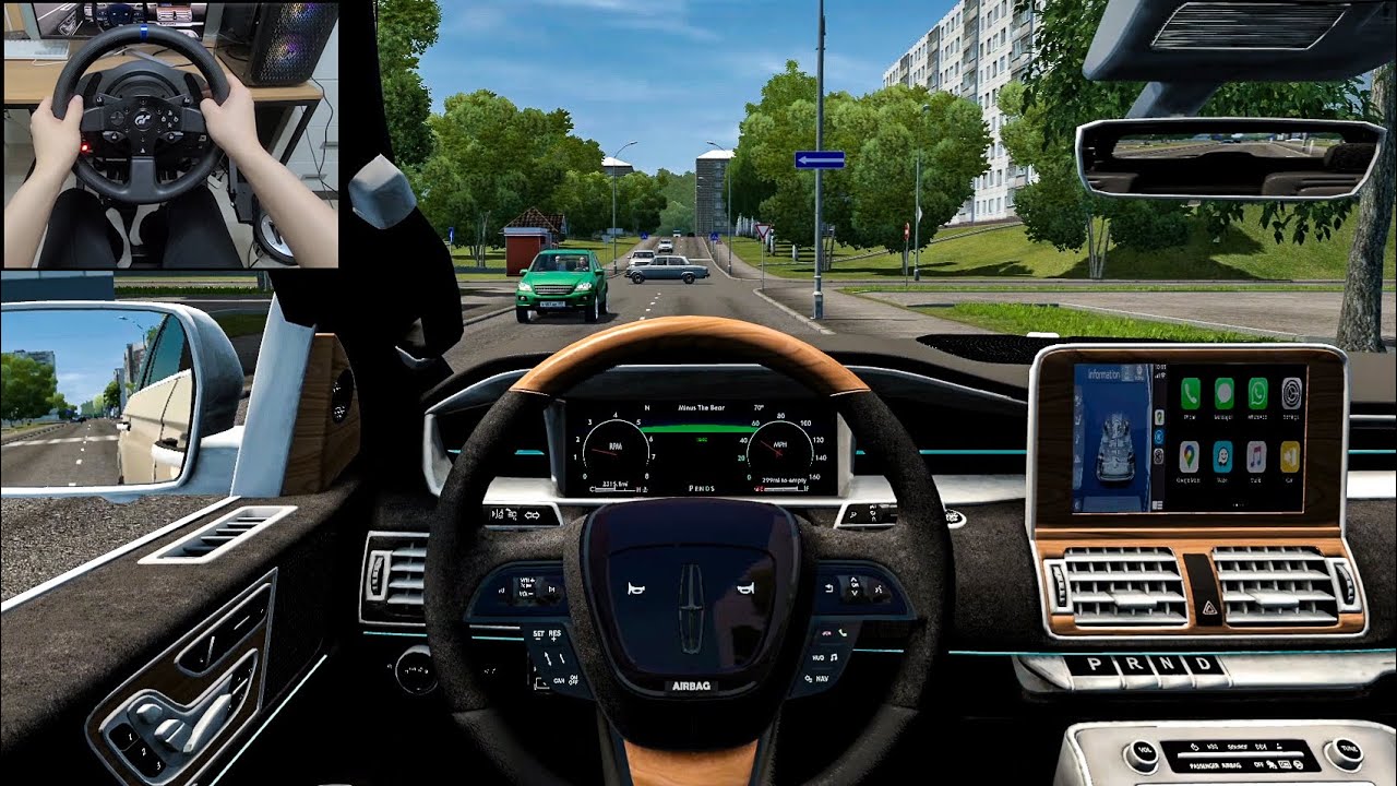 2021 Lincoln Navigator - City Car Driving [Thrustmaster T300RS Gameplay]
