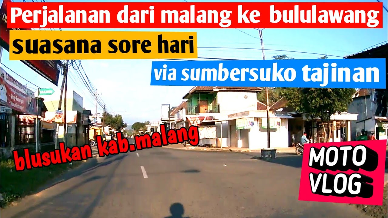 Suasana sore hari | kota malang menuju bululawang via sumbersoko.