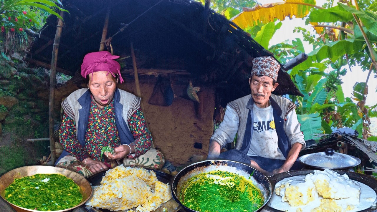 Organic Wild Nettle cooking Recipe | Poor but Happy Village Life