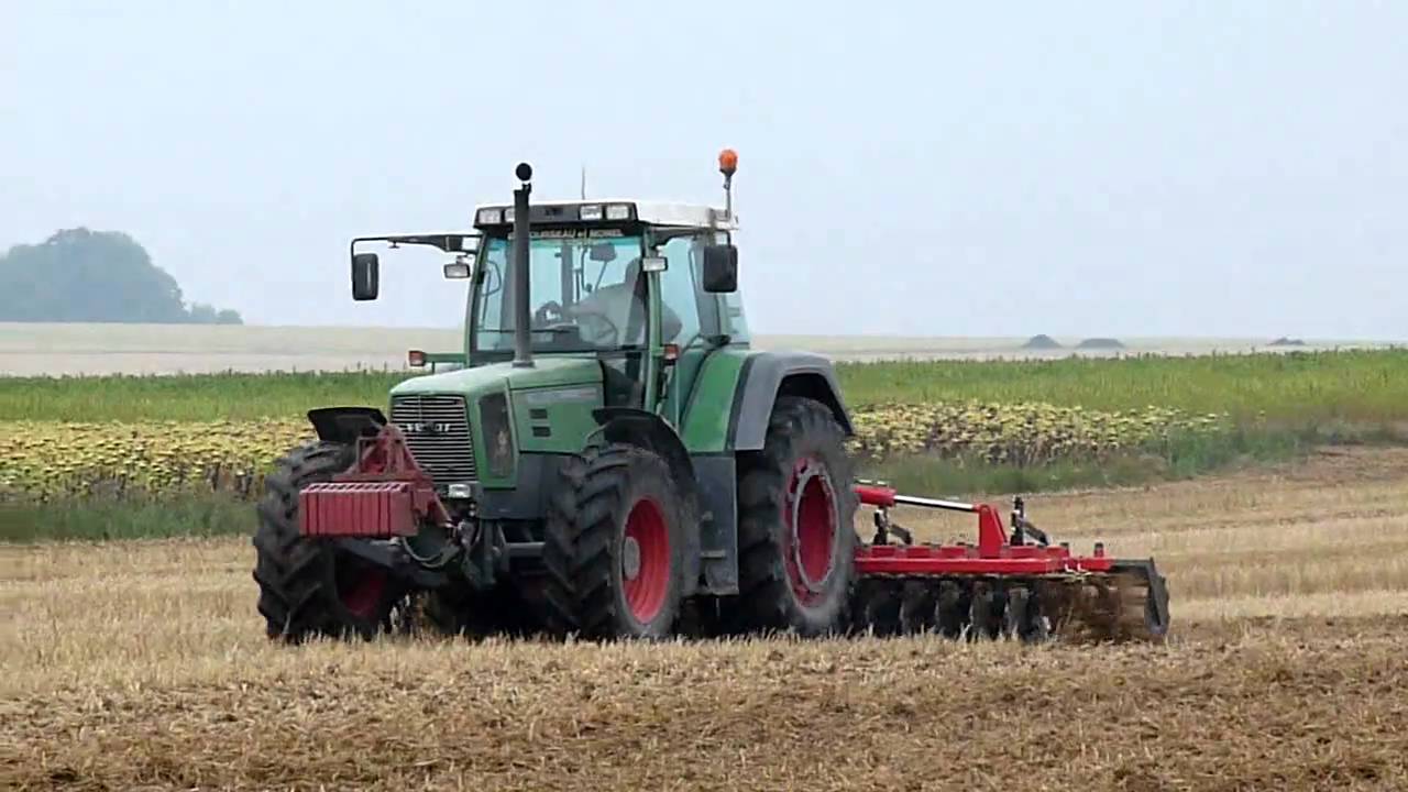 Déchaumage, Fendt Favorit 816 & Agram Géo disc