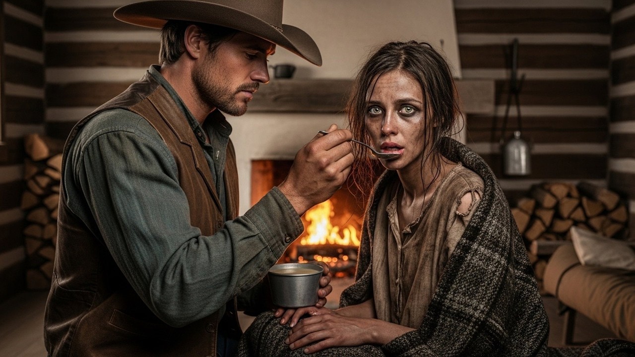The Cowboy Found Her Starving in an Abandoned Cabin, Fed Her and Never Let Her Go Hungry Again