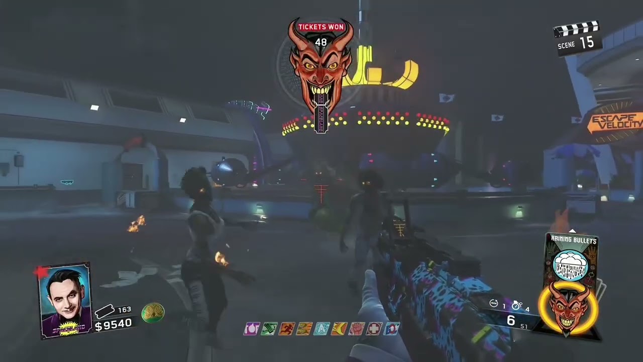 Zombies in spaceland round 30, howitzer only!