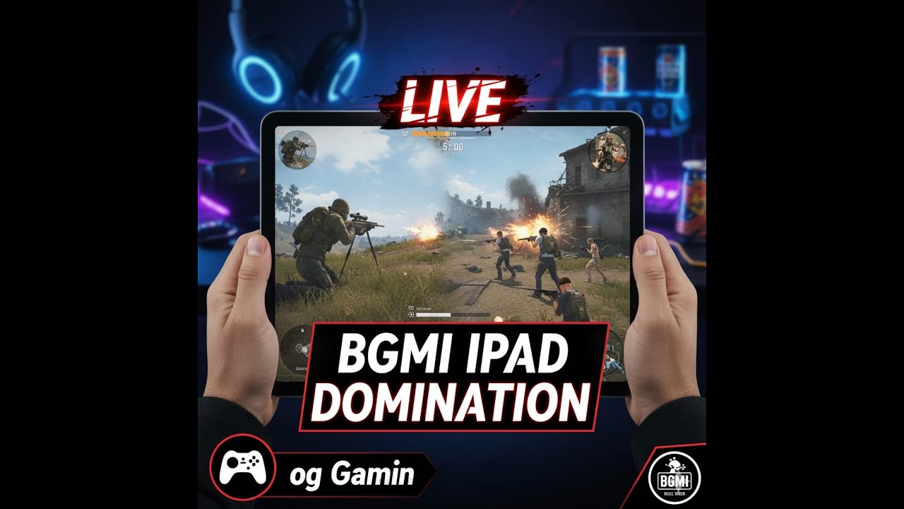 Bgmi live stream iPad A16 #. 