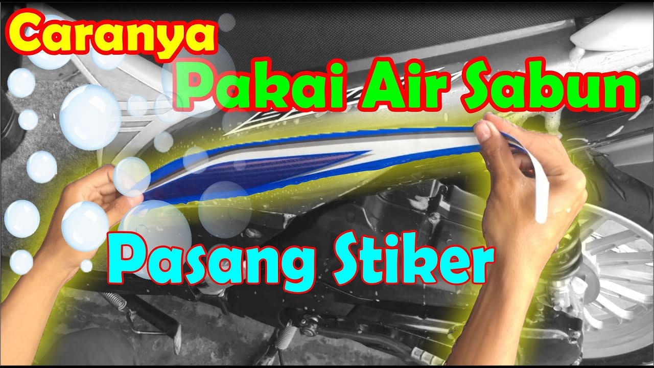 cara memasang lis motor menggunakan sabun motor SOUL GT