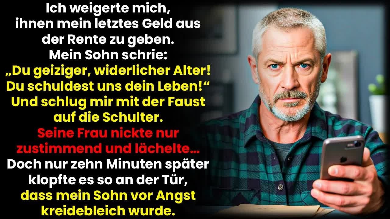 „Du Gieriger Alter!“ Schrie Mein Sohn – Zehn Minuten Später Wurde Er Weiß