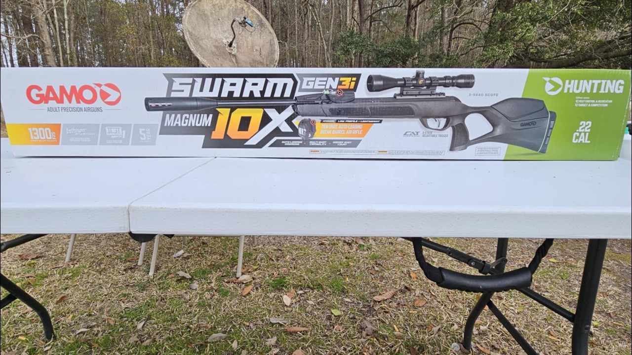 First Shots With The GAMO SWARM GEN3i MAGNUM 22 CAL Pellet Rifle.