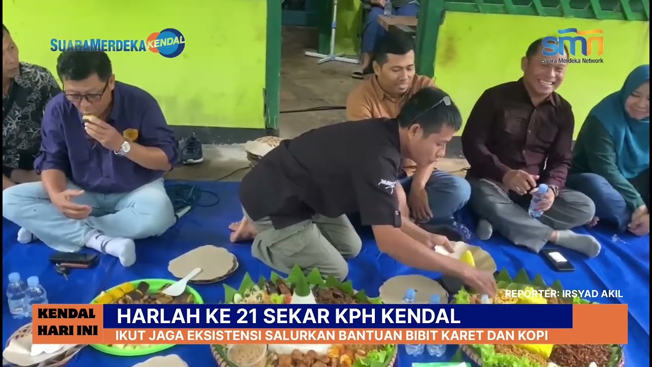 Harlah ke 21 Sekar KPH Kendal, Ikut Jaga Eksistensi Salurkan Bantuan Bibit Karet dan Kopi